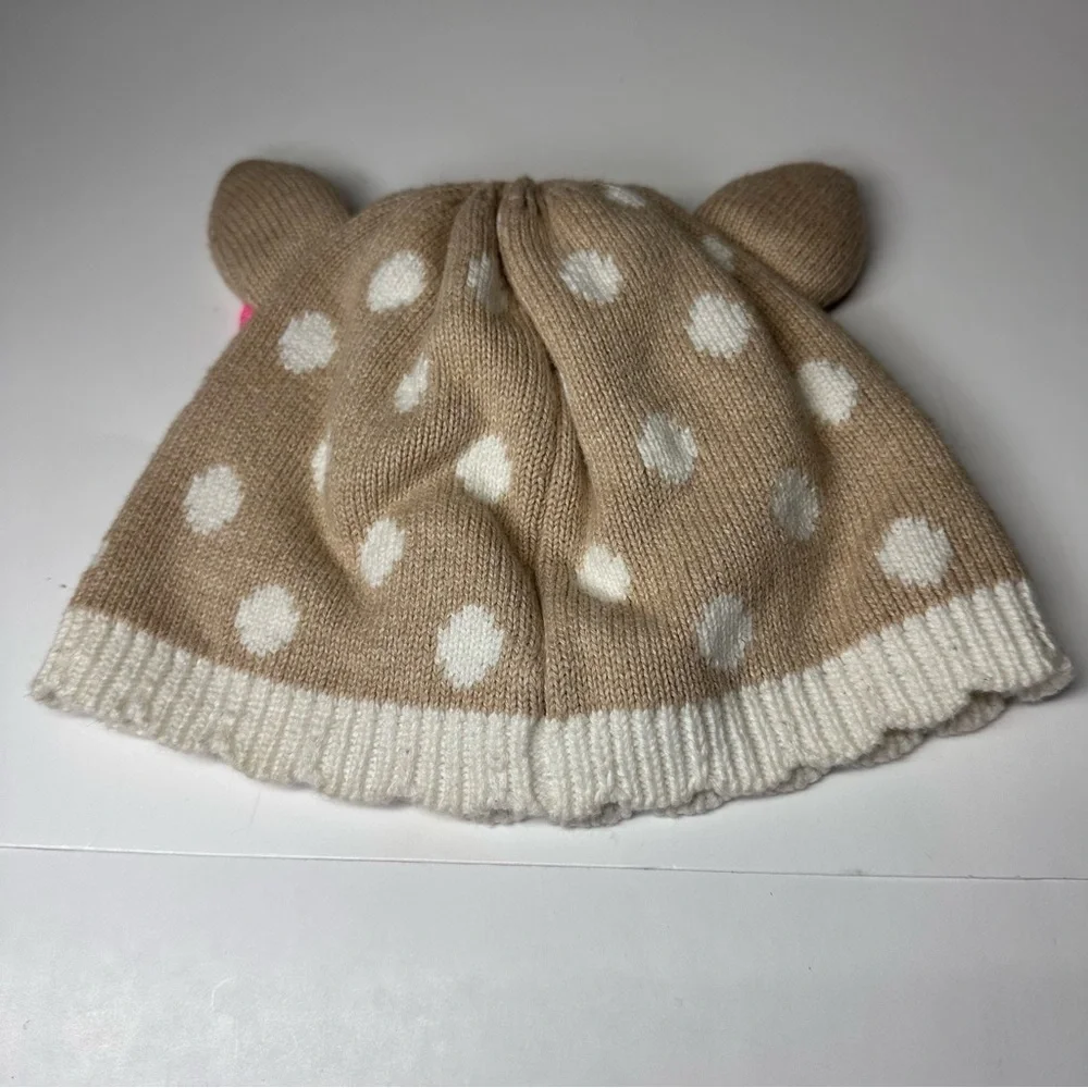 New Gymboree Hat Month Fairy Tale Forest Oh Deer Fawn Beanie Polka Dot 4T 5T